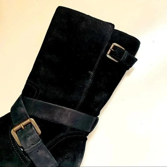 NWT Clarks Suede Lallana Beat Black Boots - Picture 7 of 10